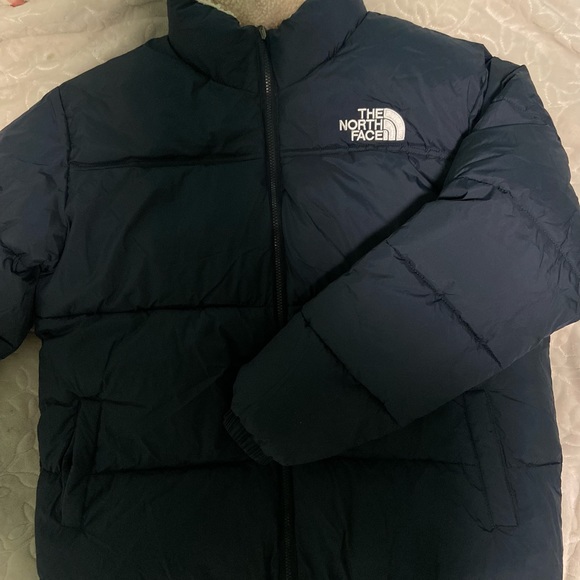 TNF reversible puffer + fleece NAVY - Picture 4 of 7